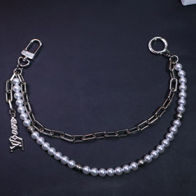 Louis Vuitton LV Pearl Metal Bar Bag Waist Chain Pendant-3857  